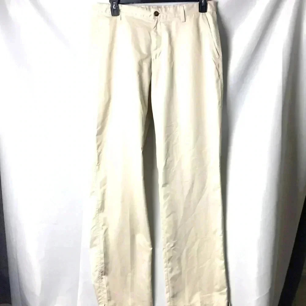 ADIDAS CLIMALITE MENS SIZE 34 x‎ 34 BEIGE PANTS